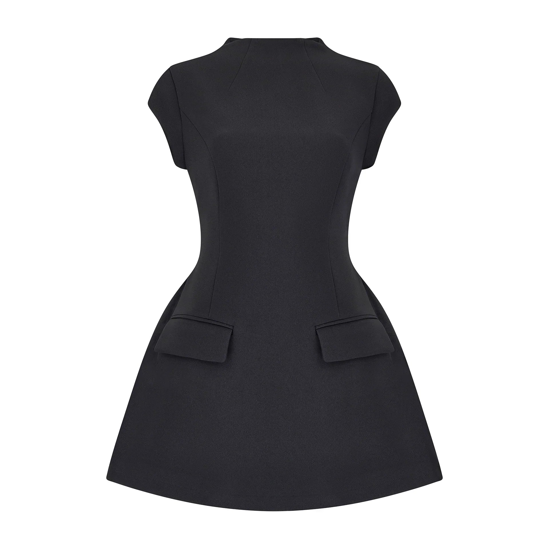 CASSIA MINI DRESS - BLACK