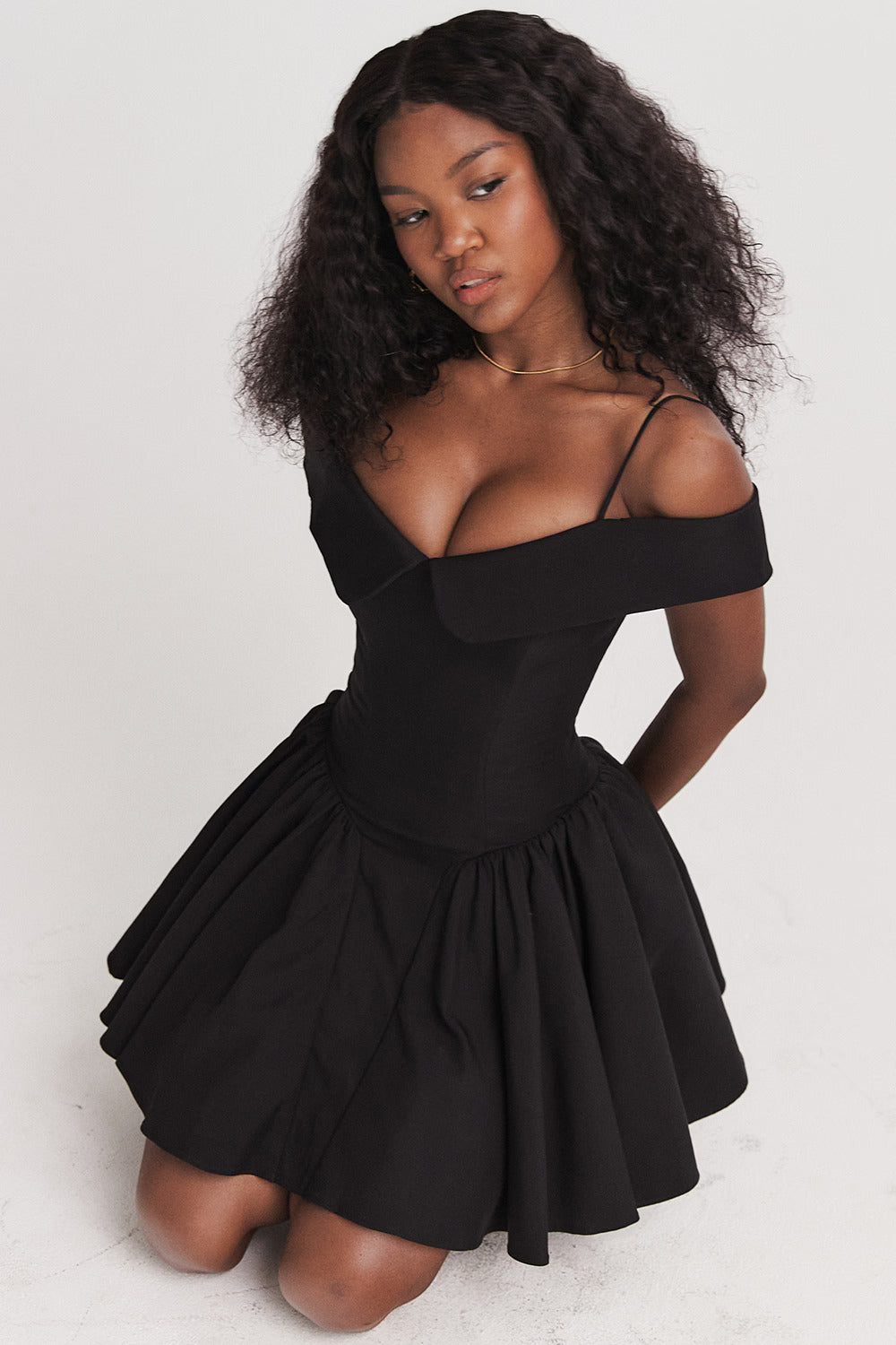 ISLA MINI DRESS - BLACK