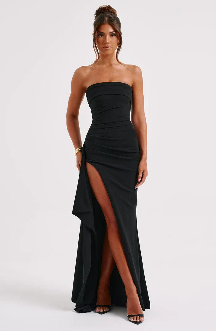 LUNA MAXI DRESS - BLACK