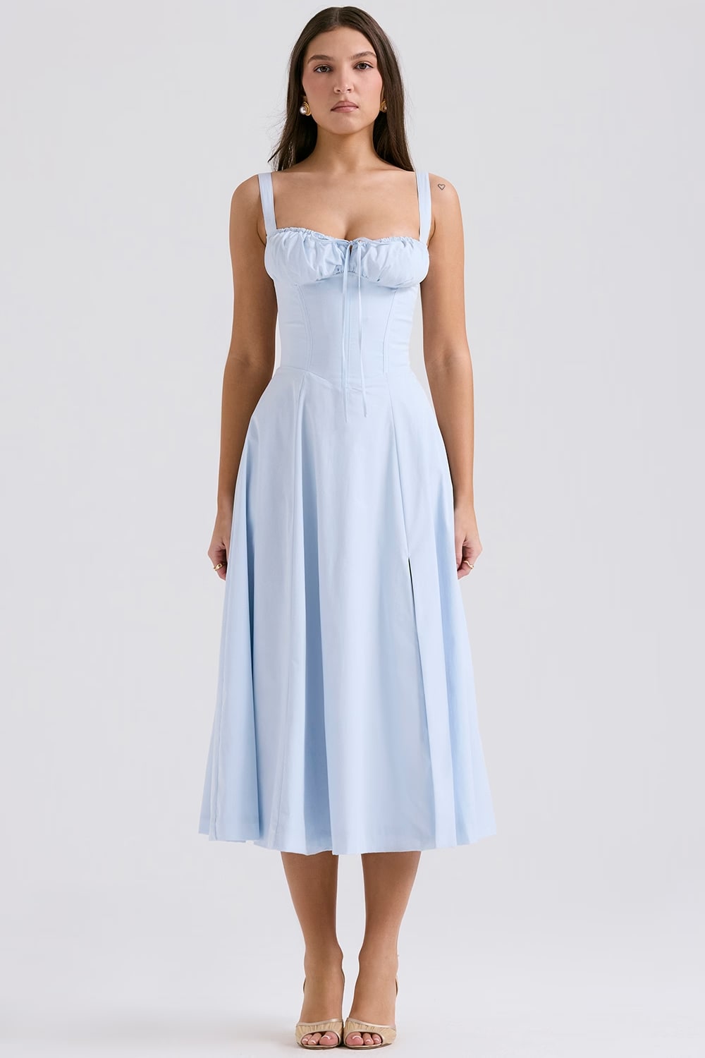 DAHLIA MIDI DRESS - BLUE