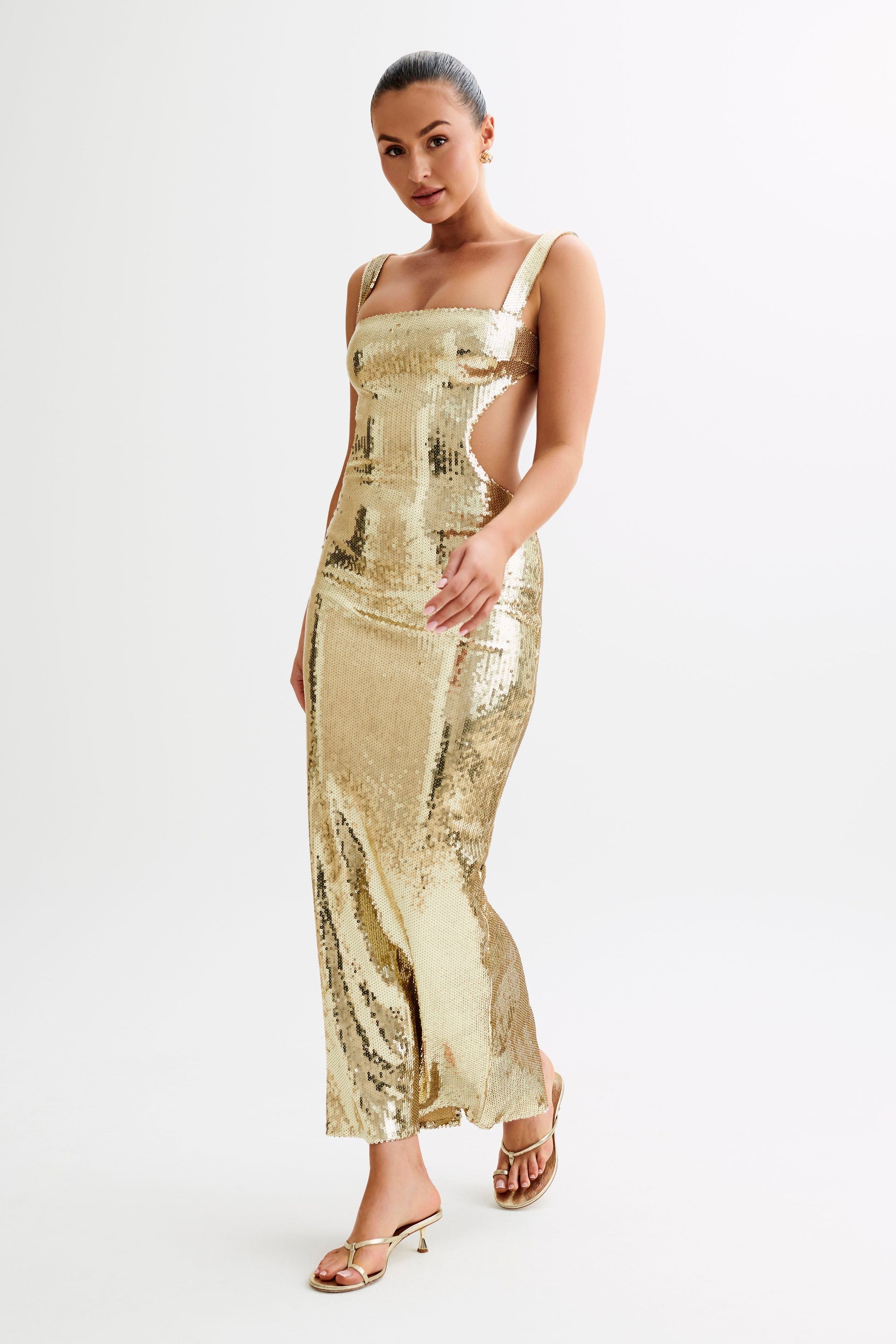 ERIS MAXI DRESS - GOLD