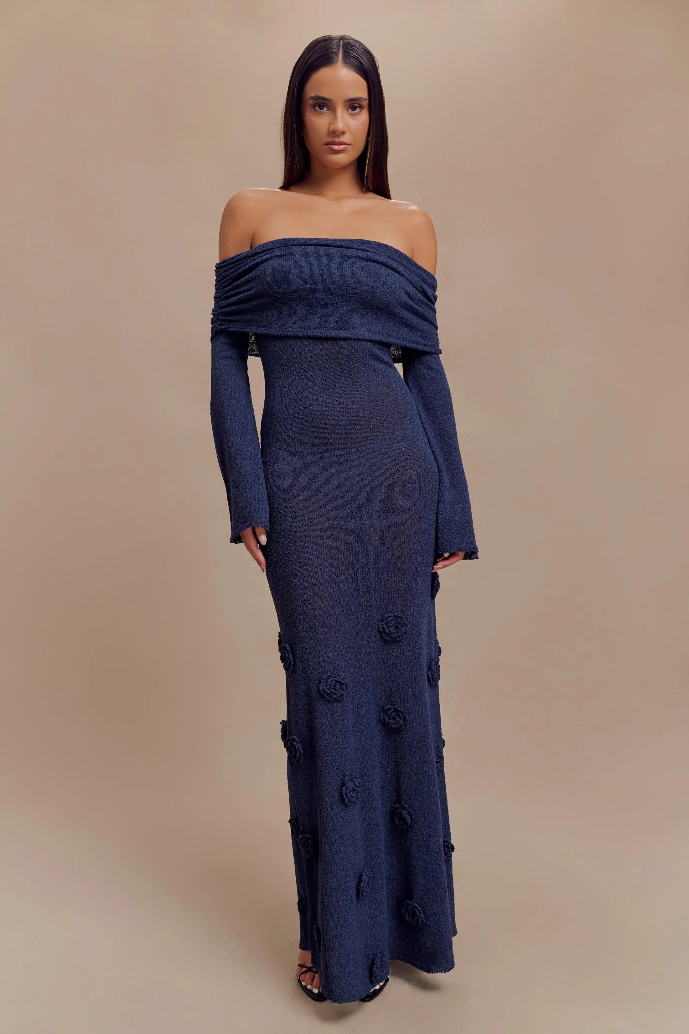 VICTORIA MAXI DRESS - NAVY