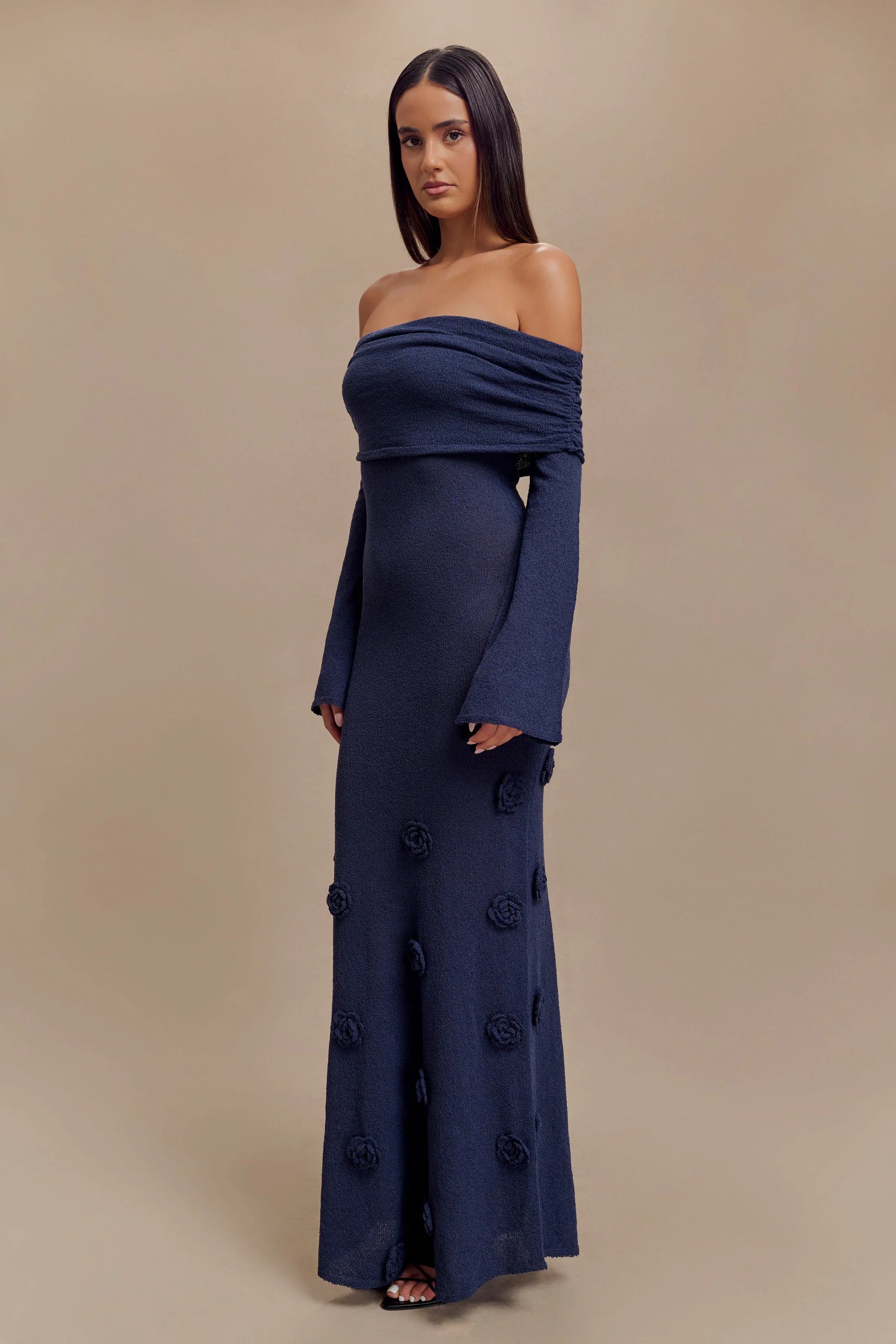 VICTORIA MAXI DRESS - NAVY