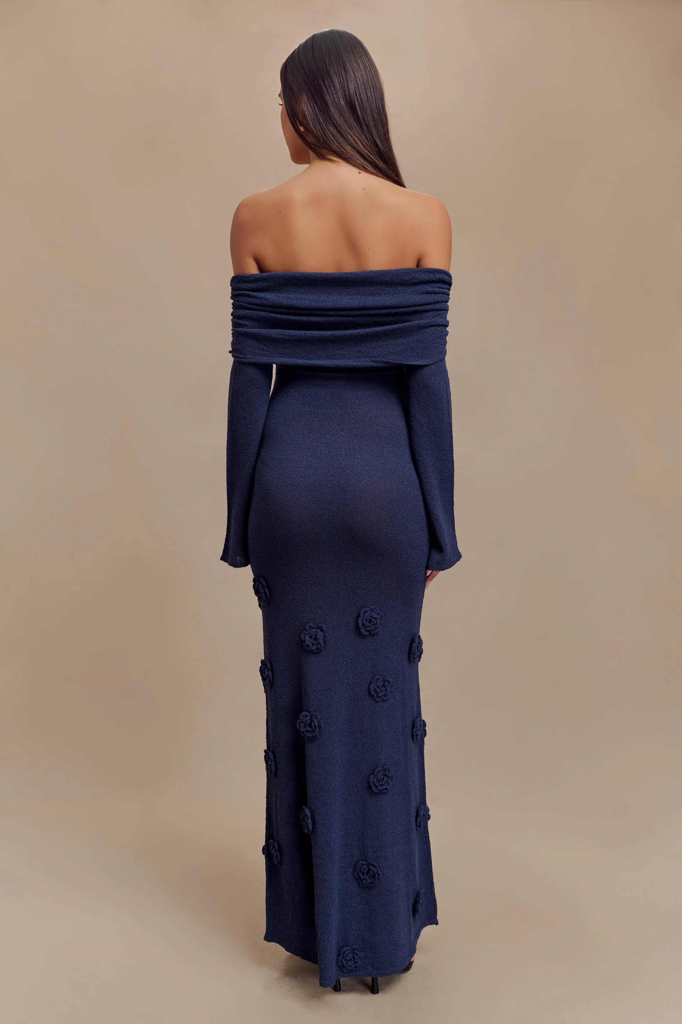 VICTORIA MAXI DRESS - NAVY