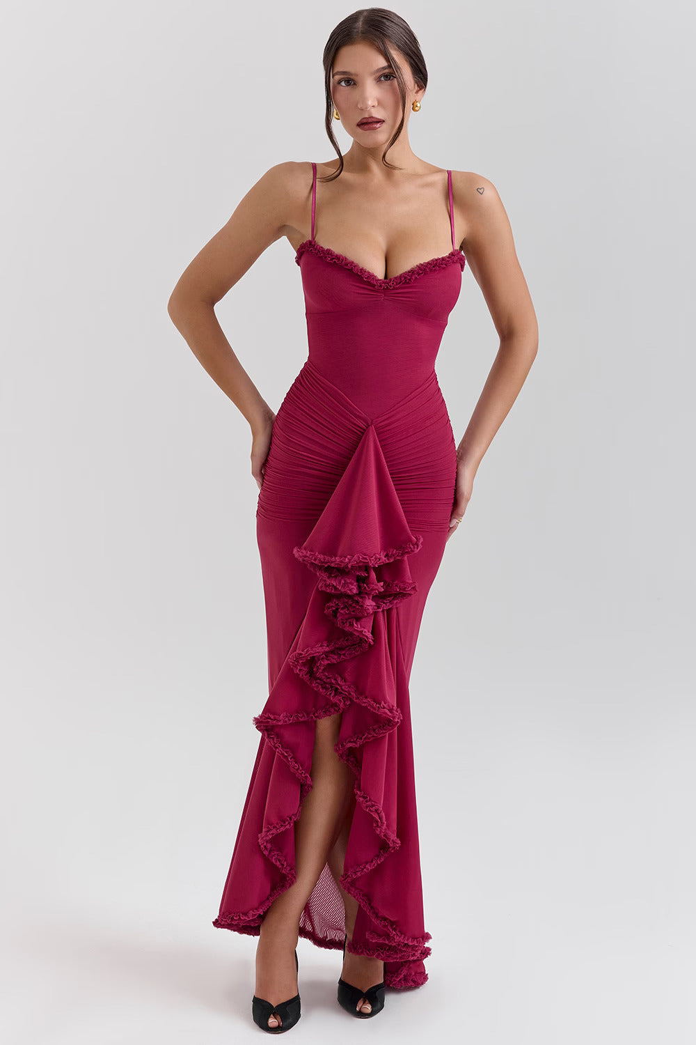 ELOWEN MAXI DRESS - WINE