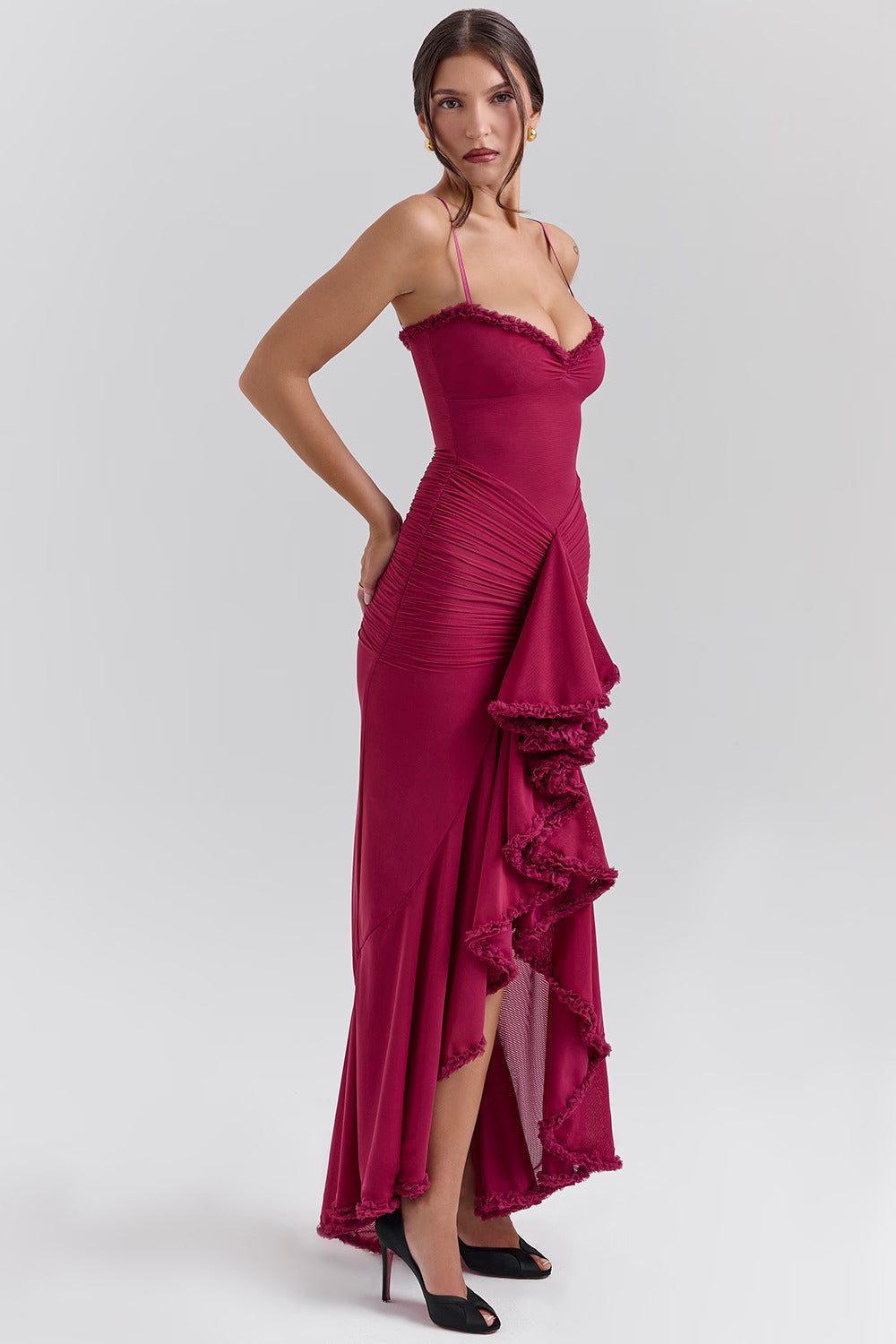 ELOWEN MAXI DRESS - WINE