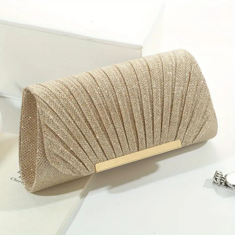 Radiance Ruched Clutch