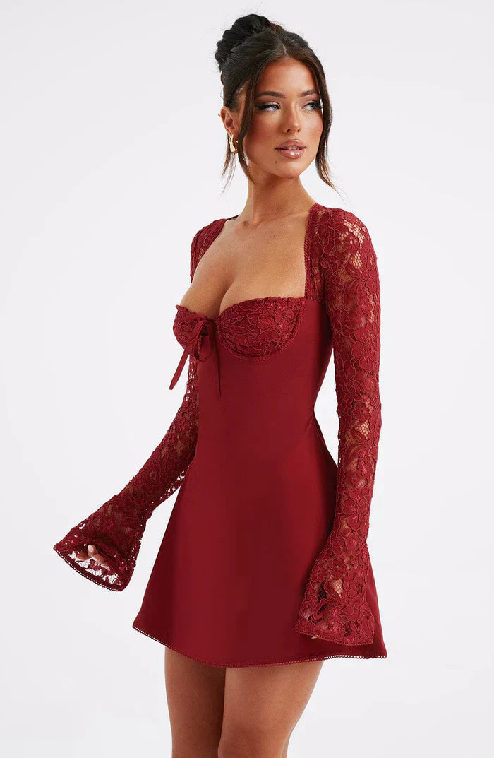 LIZA LACE MINI DRESS