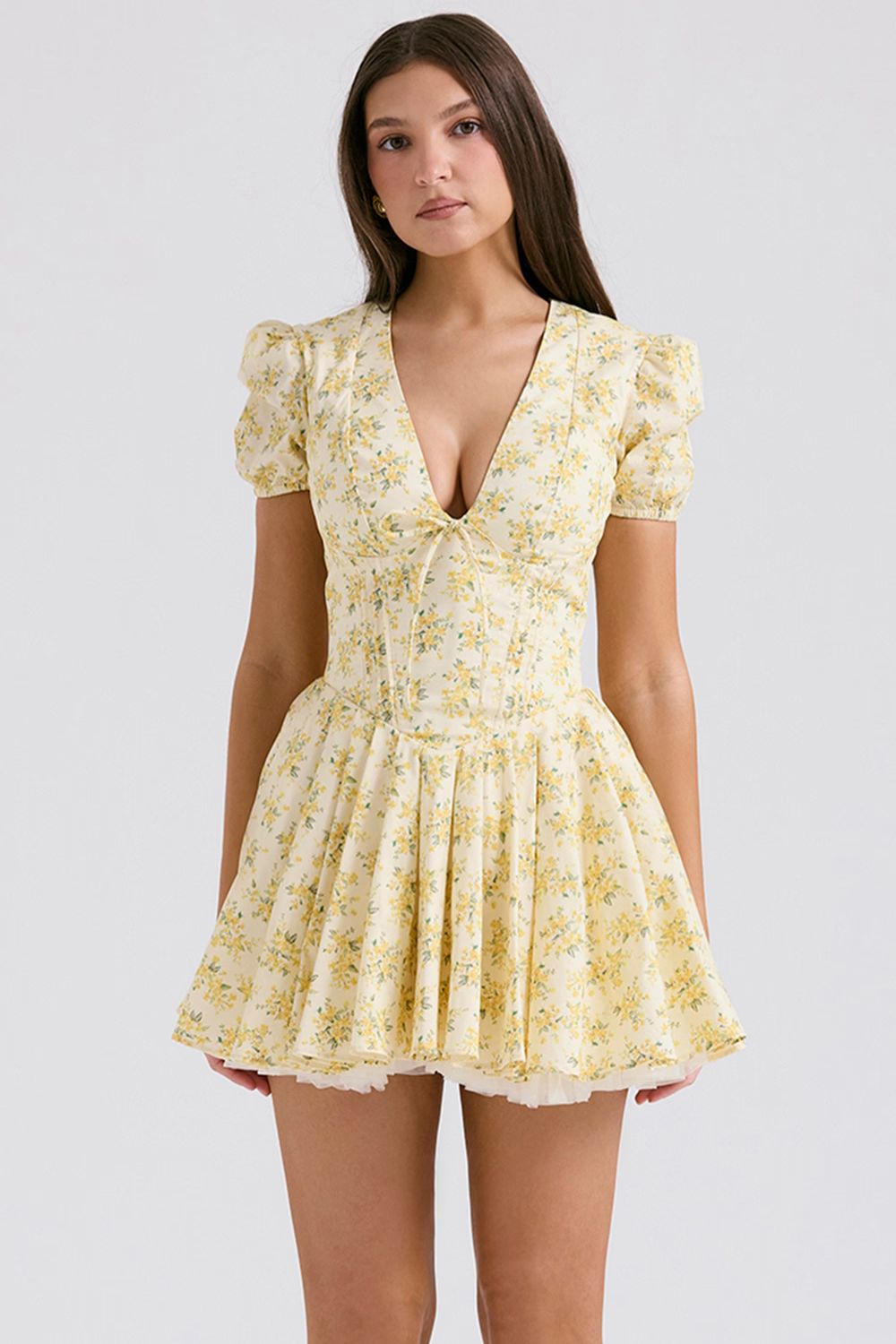 ROSIE MINI DRESS - BUTTERCUP FLORAL