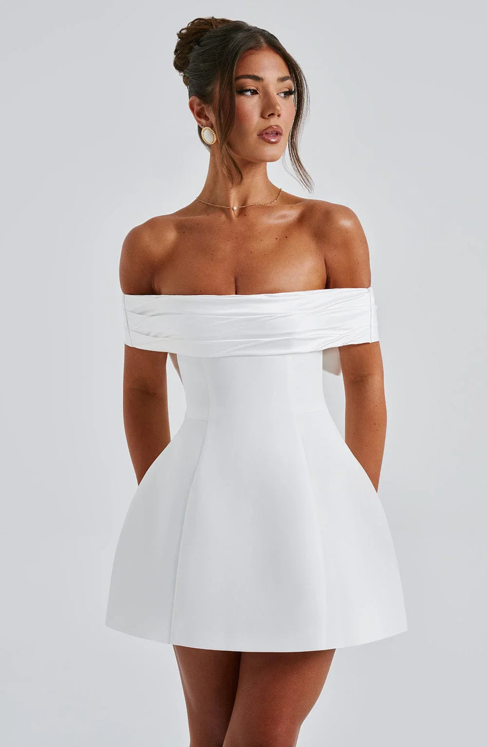 NOIR MINI DRESS - IVORY