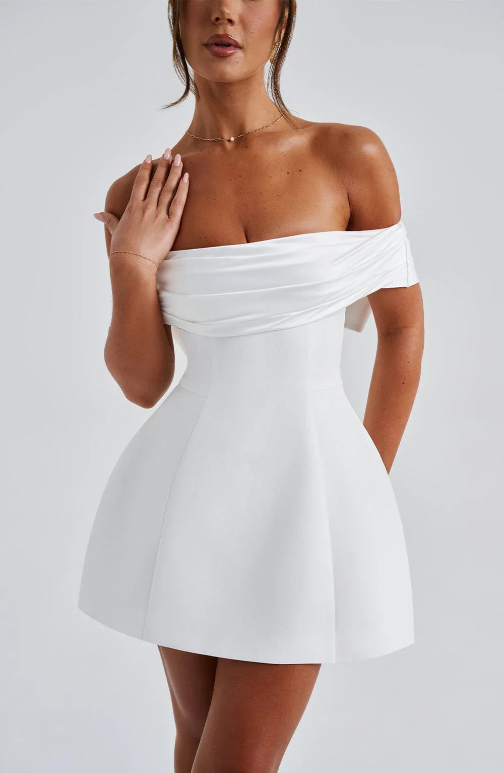 NOIR MINI DRESS - IVORY