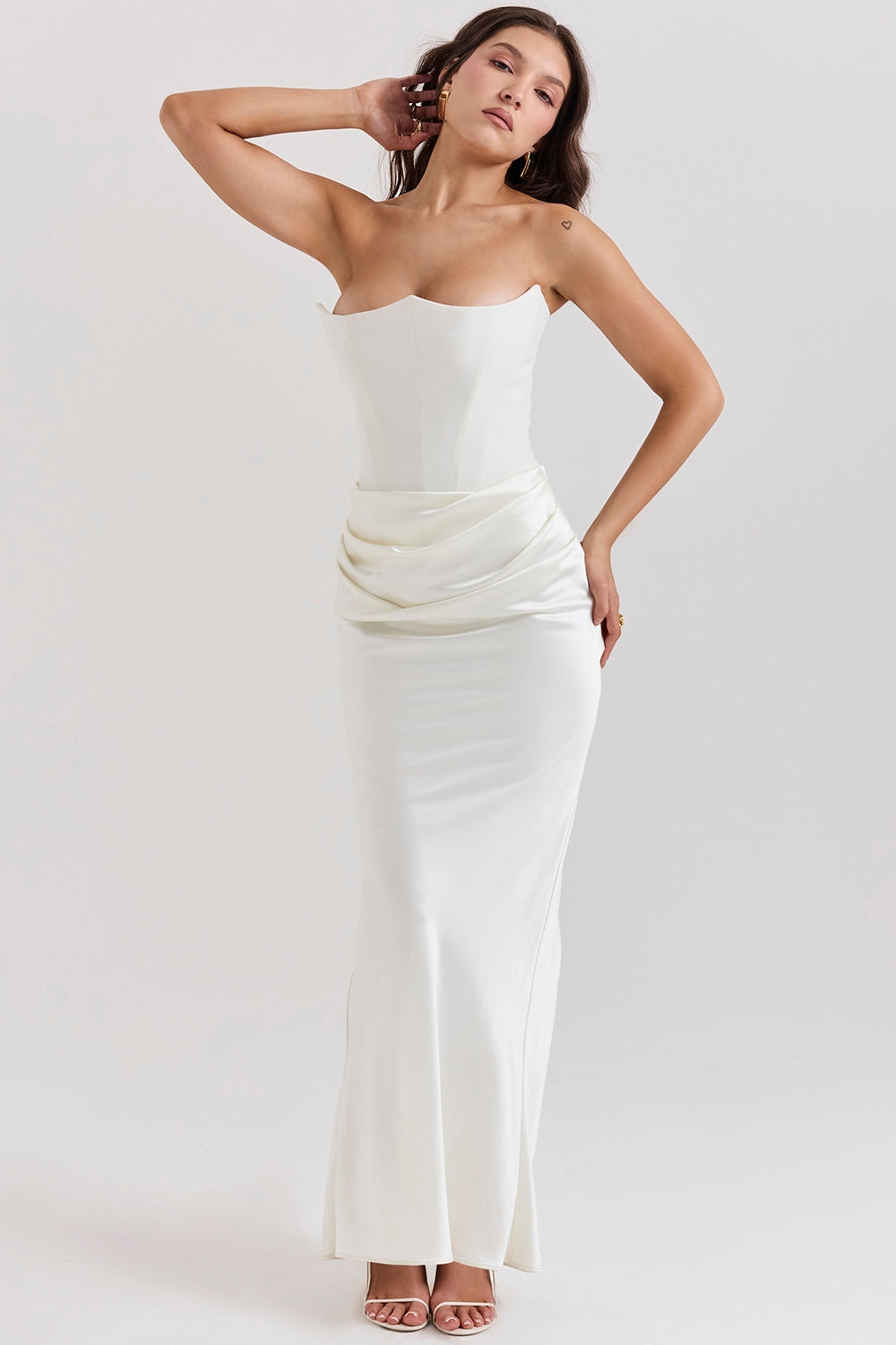 ROSALIND MAXI DRESS - IVORY