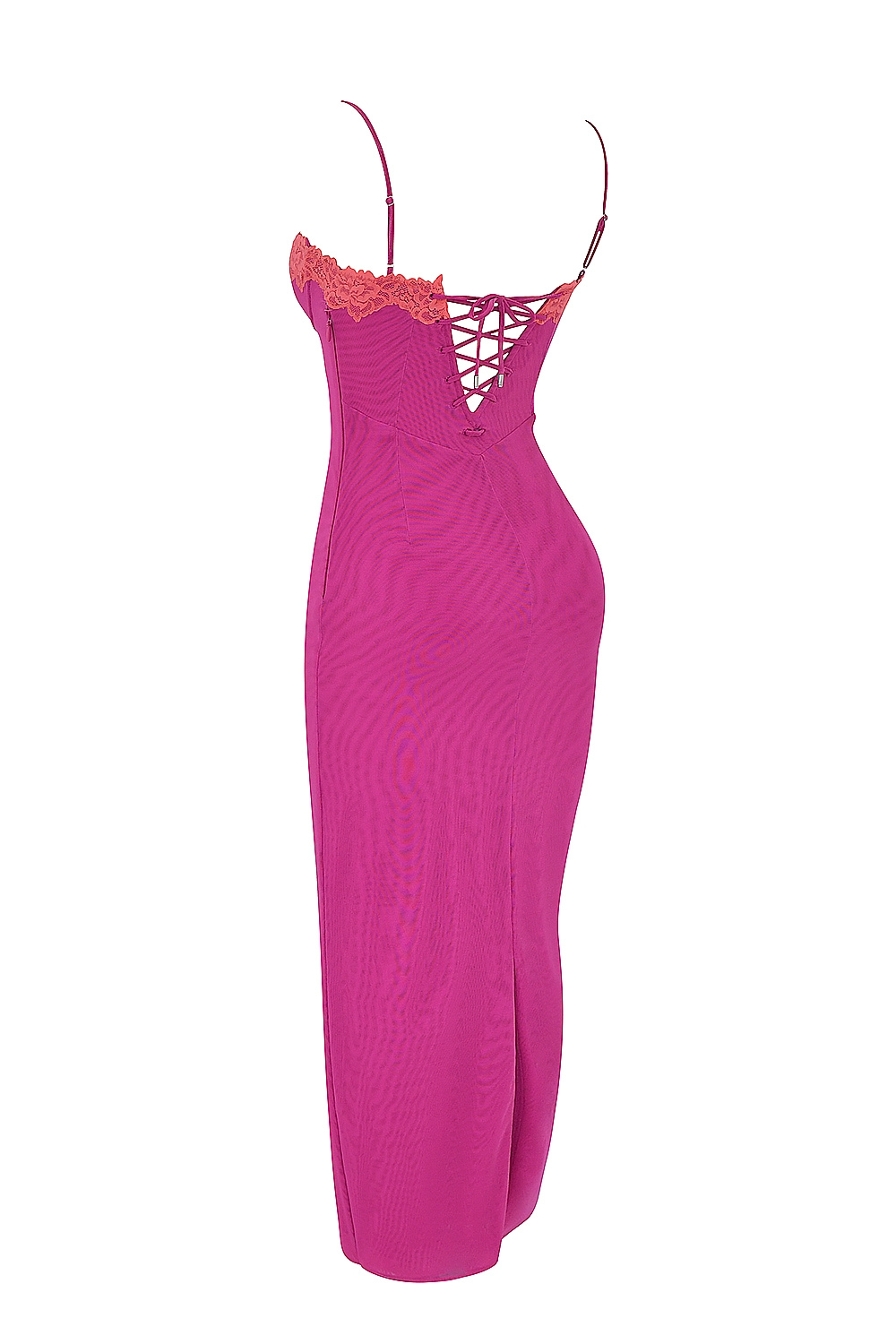 ARIELA MAXI DRESS - RASPBERRY LACE