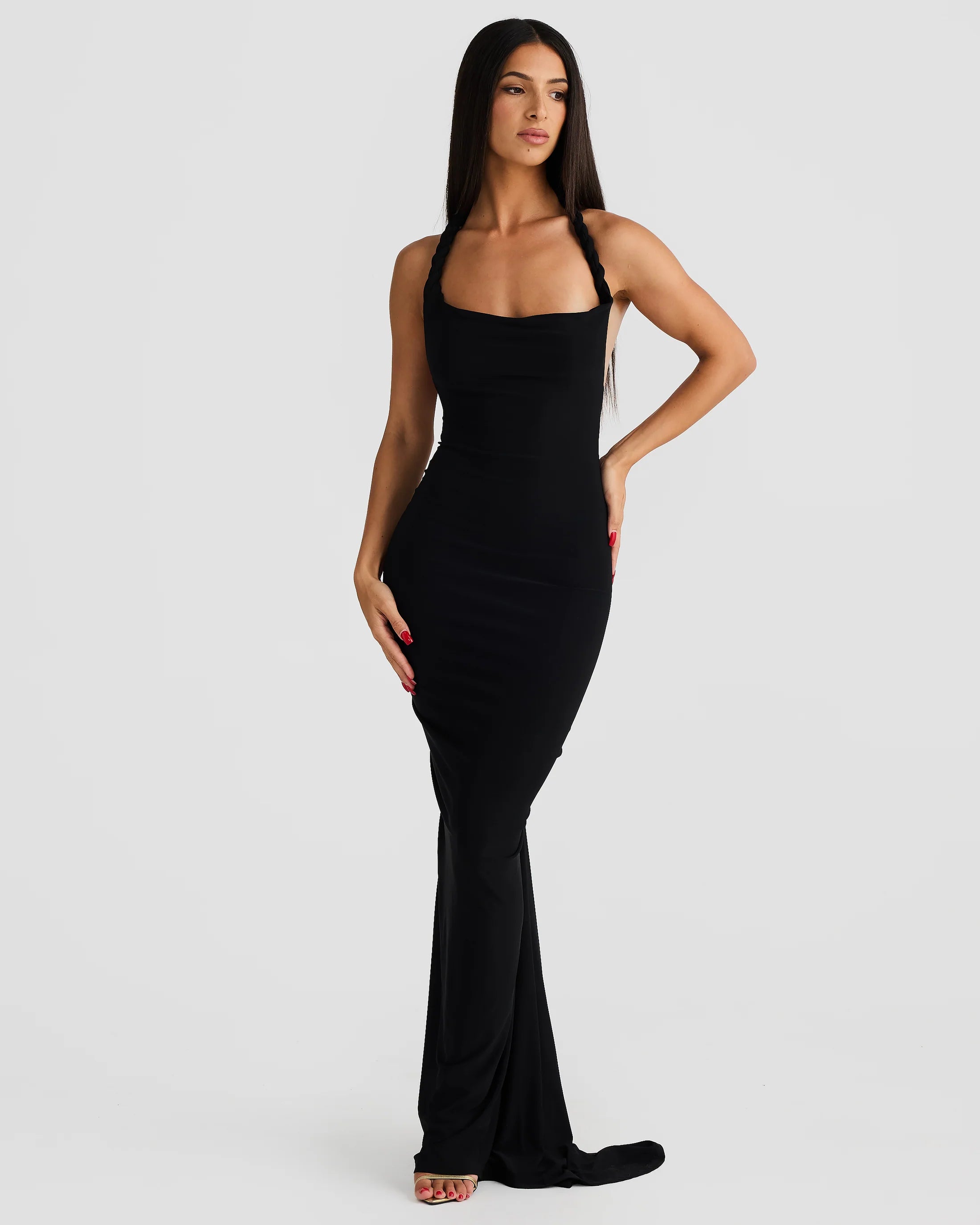 MELANI MAXI DRESS - BLACK