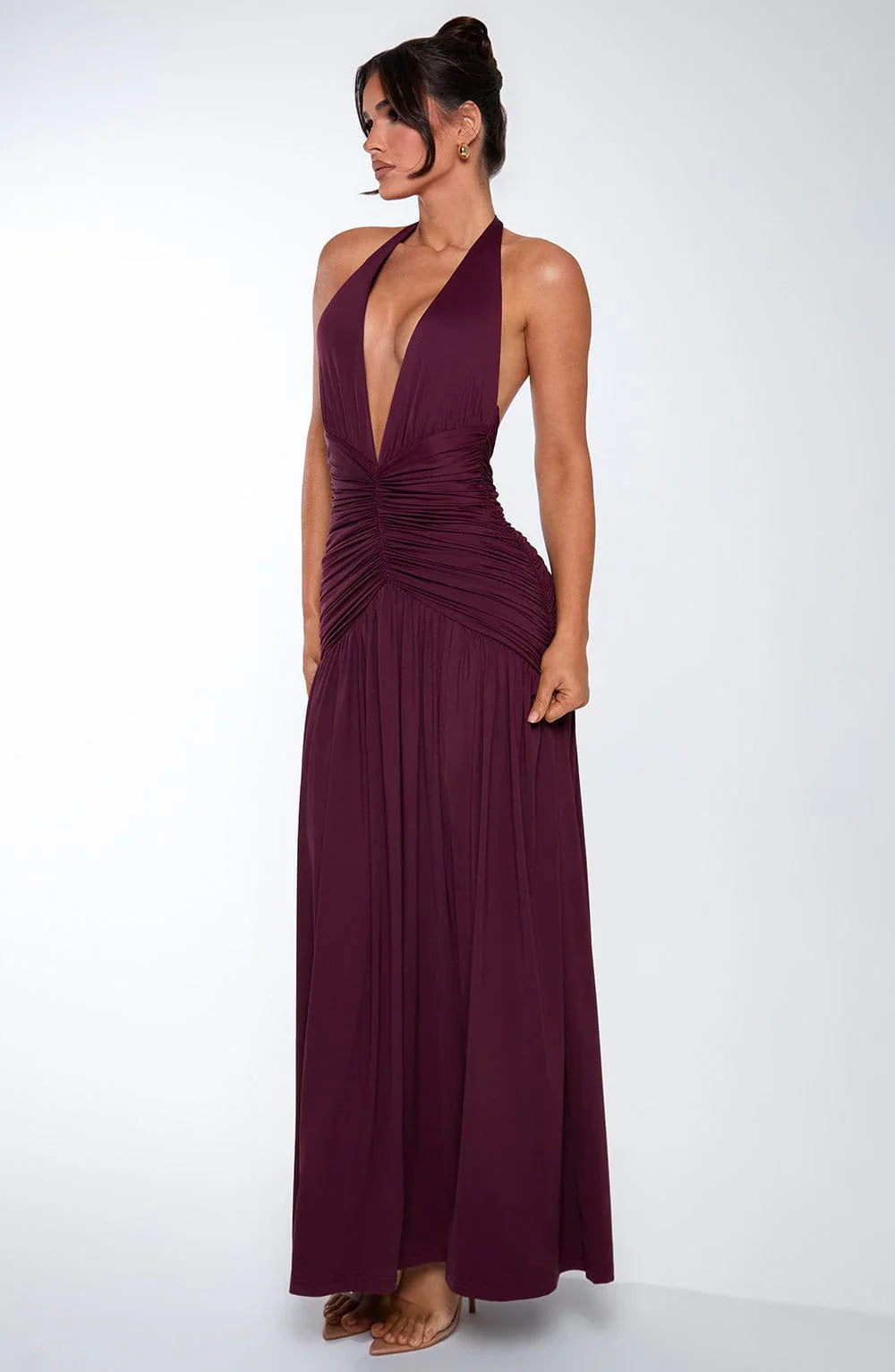 ALICIA MAXI DRESS - WINE